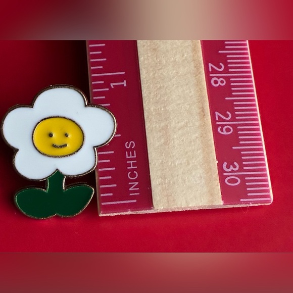 Playful Enamel Pin Set with Flower, Carrot, and Console - Picture 7 of 10